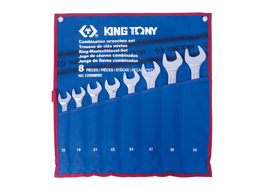 KING TONY 8 PC. Combination Wrench Set 1208MRN