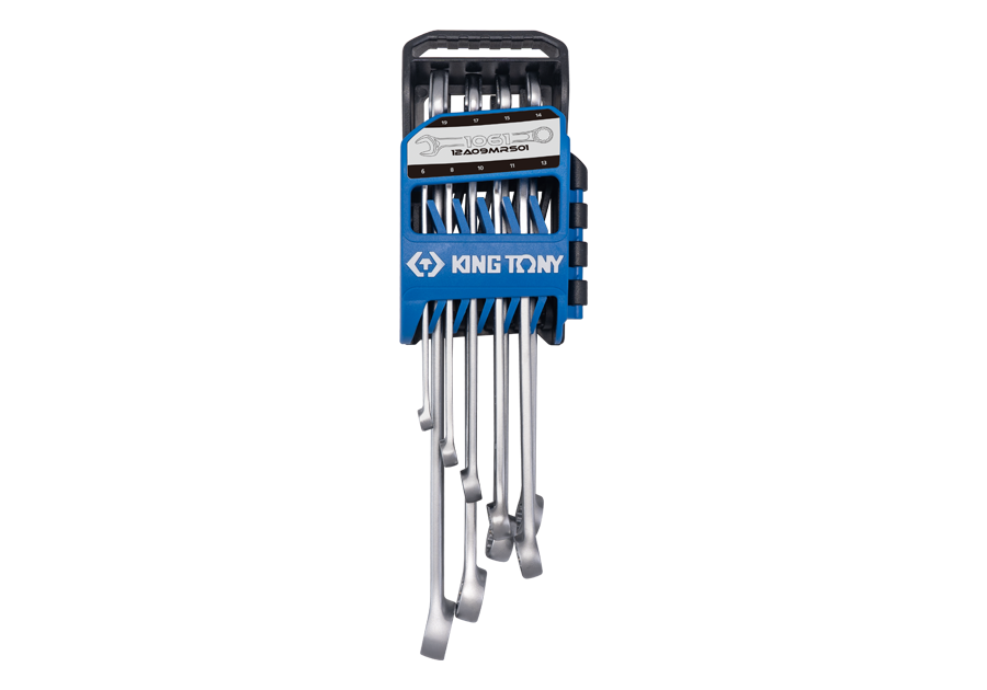 KING TONY 9 PC. Portable Ultra-Light Long Combination Wrench Set 12A09MRS01