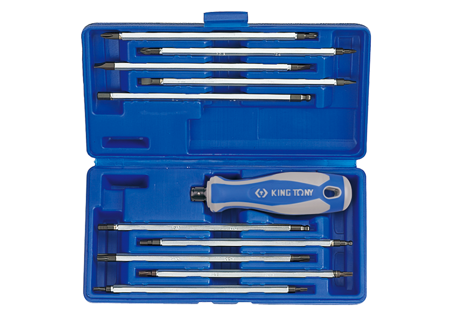 KING TONY 11 PC. Interchangeable Screwdriver Set 32518MR