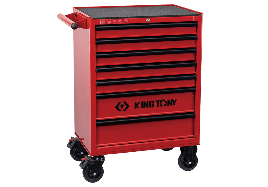 KING TONY 7 Drawers Ball Bearing Type Tool Trolley 87434-7U