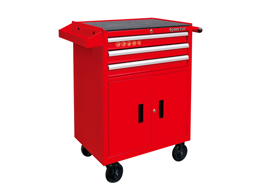 KING TONY 3 Drawers & 2 Doors Ball Bearing Type Tool Trolley 87438-3B