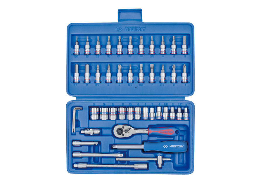 KING TONY 46 PC. 1/4" DR. Socket Set ST2346MR