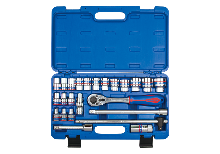 KING TONY 24 PC. 1/2" DR. 6 Point Socket Set ST4528MR