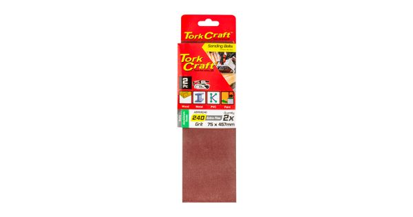 Sanding Belt 75 X 457mm 240grit 2/pack product image