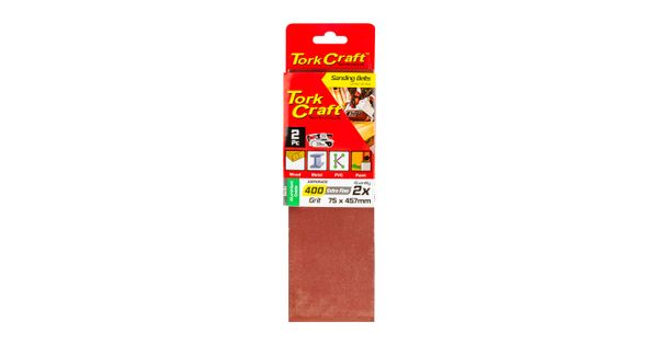 Sanding Belt 75 X 457mm 400grit 2/pack product image