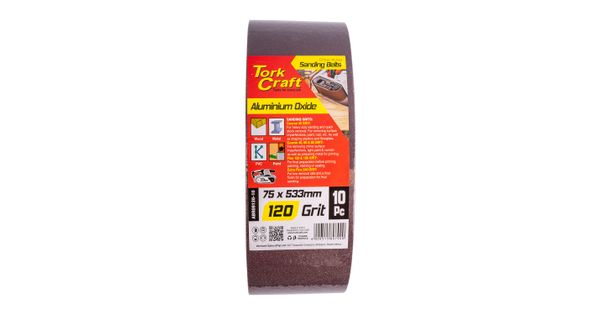 Sanding Belt 75 X 533mm 120grit 10/pack product image
