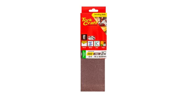 Sanding Belt 75 X 533mm 180grit 2/pack product image