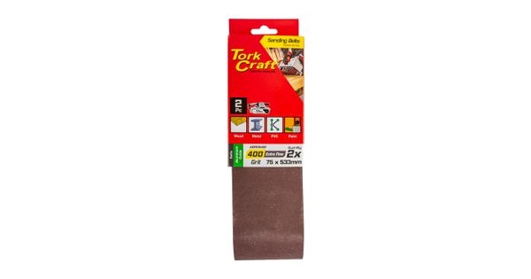 Sanding Belt 75 X 533mm 400grit 2/pack product image