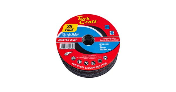 Cutting Disc Steel & Ss 115 X 1.0 X 22.2 Mm 25 Pack product image
