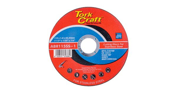 Cutting Disc Stainless Steel 115 X 1.0 X 22.22 Mm product image