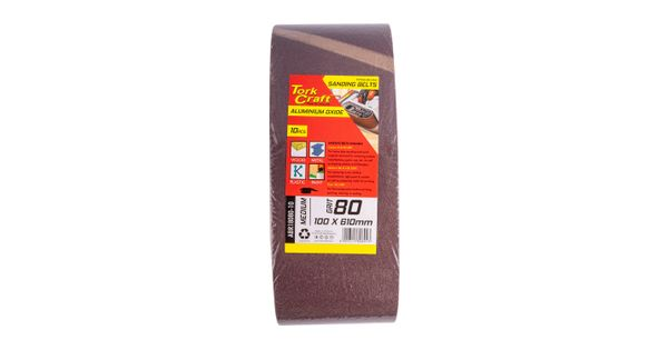 Sanding Belt 100 X 610mm 80 Grit 10/pack product image