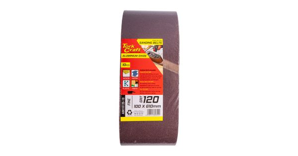 Sanding Belt 100 X 610mm 120grit 10/pack product image