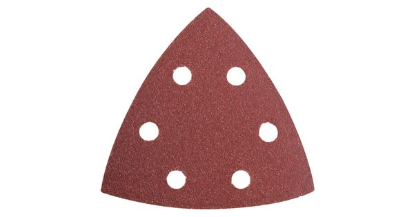 Sanding Triangle Sheet 60grit 94x94x94mm 5/pack W/holes Hook & Loop product image