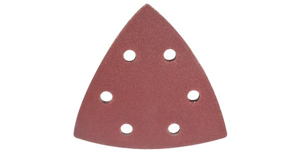 Sanding Triangle Sheet 120grit 94x94x94mm 5/pack W/holes Hook & Loop product image