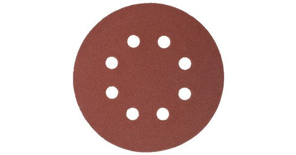 Sanding Disc 125mm 120 Grit With Holes 10/pk Hook And Loop product image