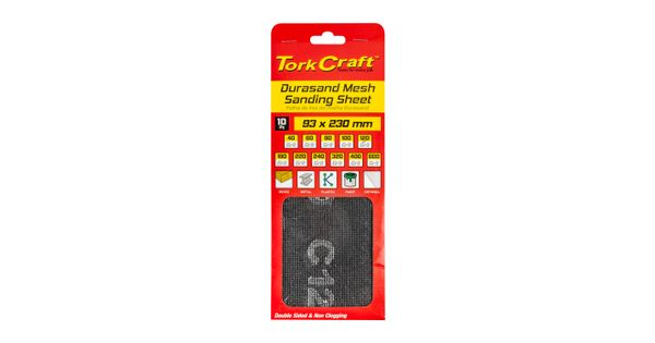 Durasand Mesh Sanding Sheet 120grit 93 X 230mm 10pc Per Pack product image