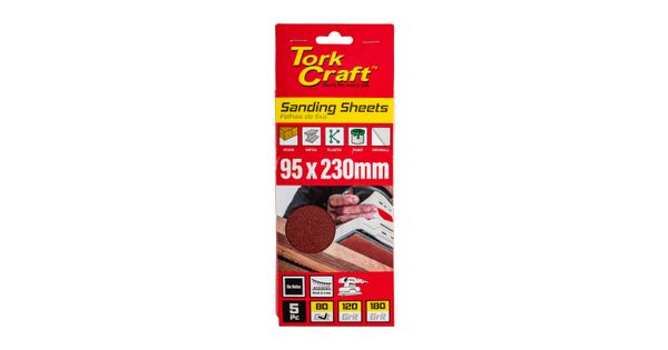 Sanding Sheet Orb 95 X 230mm 80gr Hook And Loop No Holes 5/pk product image