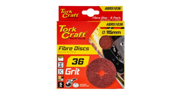 Fibre Disc 115mm 36 Grit 5/pack product image