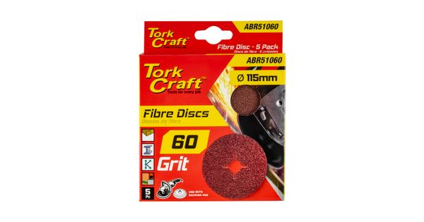 Fibre Disc 115mm 60 Grit 5/pack product image