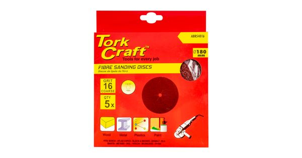 Fibre Disc 180mm 16 Grit 5/pack product image