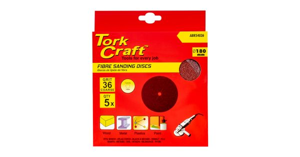 Fibre Disc 180mm 36 Grit 5/pack product image