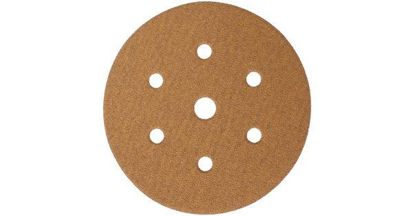 Gold Disc (50 Pieces) 80 Grit 150mm X 6+1 Holes Hook And Loop product image