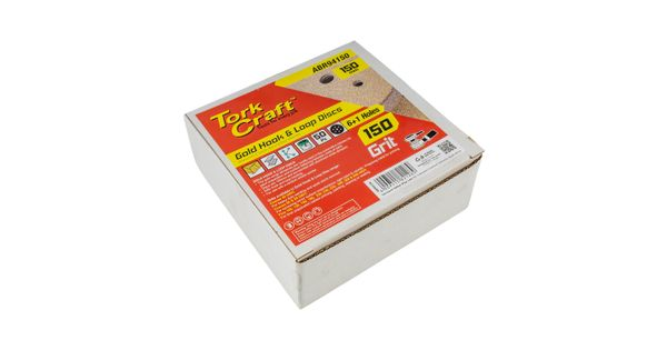Gold Disc (50 Pieces) 150 Grit 150mm X 6+1 Holes Hook And Loop product image