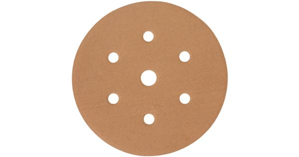 Gold Disc (50 Pieces) 180 Grit 150mm X 6+1 Holes Hook And Loop product image