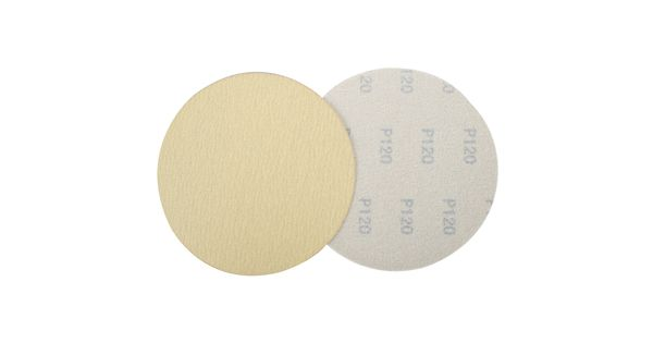 Gold Disc (50 Pieces) 120 Grit 150mm Without Hole Hook And Loop product image