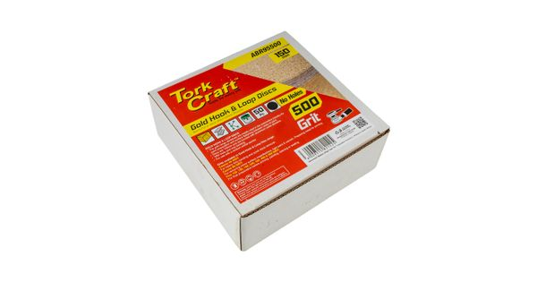 Gold Disc (50 Pieces) 500 Grit 150mm Without Hole Hook And Loop product image