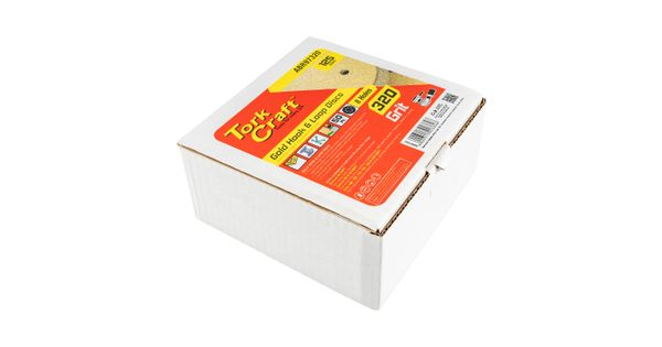 Gold Disc (50 Pieces) 320 Grit 125mm X 8 Holes Hook And Loop product image