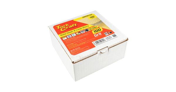 Gold Disc (50 Pieces) 100 Grit 125mm Without Hole Hook And Loop product image
