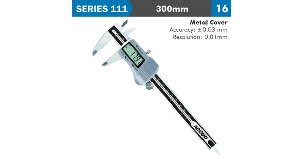 Dig. Caliper 300mm 0.03mm Acc. Metal Cover S/steel 0.01mm Res. product image