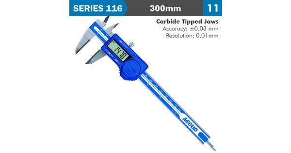 Dig. Caliper 300mm 0.03mm Acc. Tct Jaws S/steel 0.01mm Res. product image