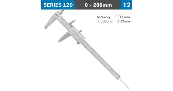 Vernier Caliper 200mm 0.03mm Acc. Din862 0.02mm Grad. S/steel product image