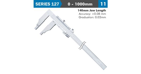 Vernier Caliper 1000mm 0.08mm Acc. 140mm 0.02mm Grad S/steel product image