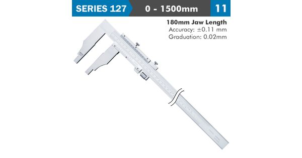 Vernier Caliper 1500mm 0.11mm Acc. 180mm 0.02mm Grad S/steel product image
