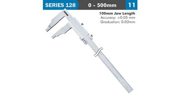 Vernier Caliper Jaw Length 100mm 0-500mm product image
