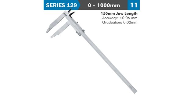 Vernier Caliper 1000mm 0.08mm Acc. 150mm 0.02mm Grad S/steel product image