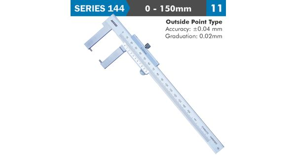 Vernier Caliper 150mm 0.04mm Acc. Outside Point 0.02mm Grad. S/steel product image