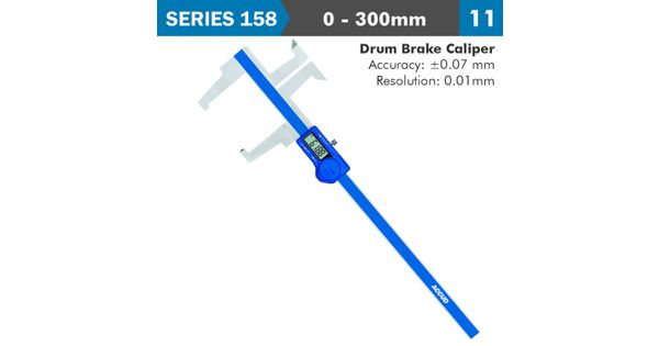 Digital Drum Brake Caliper 0-300mm/0.12' 0.01mm/0.0005' product image