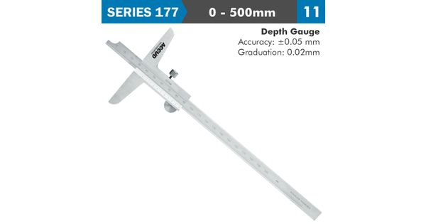 Vernier Depth Caliper 500mm 0.05mm Acc. 0.02mm Grad. S/steel product image