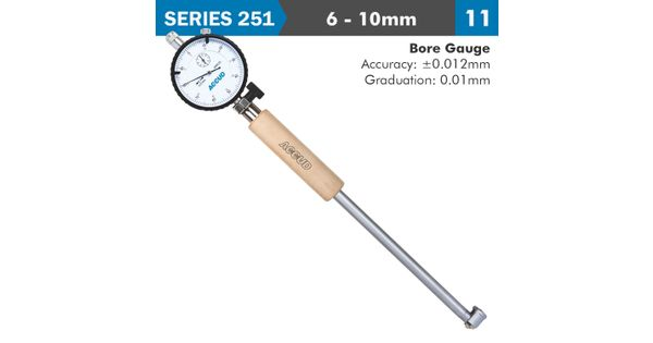 Dial Bore Gauge 6-10mm 0.012mm Acc. 0.001mm Grad. product image