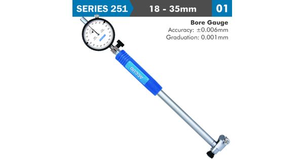 Precision Dial Bore Gauge 18-35mm 0.006mm Acc. 0.001mm Grad. product image