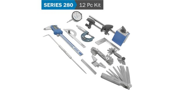 Accud 12pce Measuring Tool Set In Aluminium Analog product image