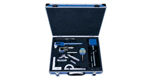 12pc Measuring Set Caliper Micrometer Mag. Stand 3 X Gauges Scriber De product image