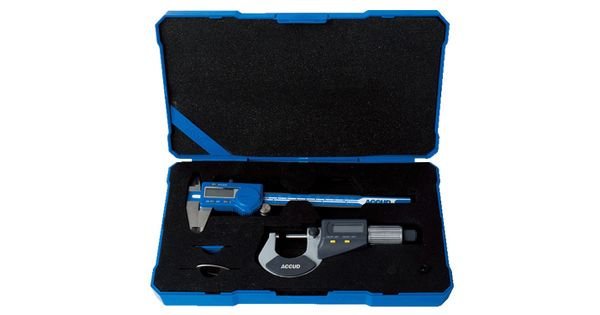 2 Piece Measuring Tools Set Dig. Caliper 0-150mm & Dig. Outside Microm product image
