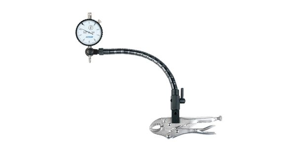 3pc Measuring Set 10mm Dial Indicator Flex Arm & Locking Plier product image