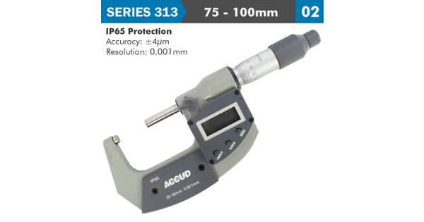 Dig. Outside Micrometer 75-100mm 0.004mm Acc. Ip65 0.001mm Res. product image