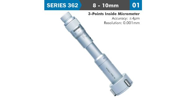 3 Points Inside Micrometer 8-10mm 0.004mm Acc. 0.001mm Grad. product image